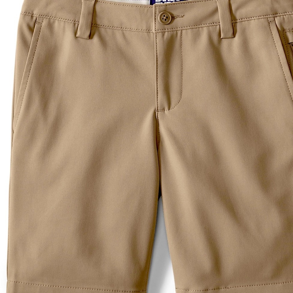 Lands' End Girls Khaki Chino Shorts - NWT